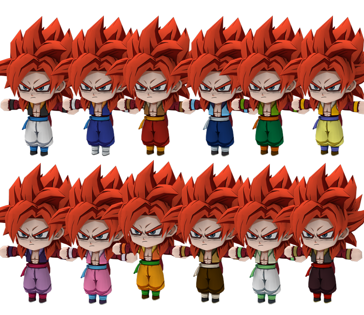 SSJ4 gogeta colors and avatars : r/dbfz