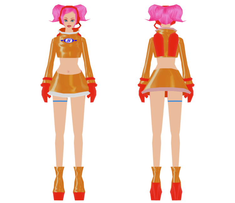 Dreamcast - Space Channel 5 - Ulala (Gogo Gear) - The Models Resource