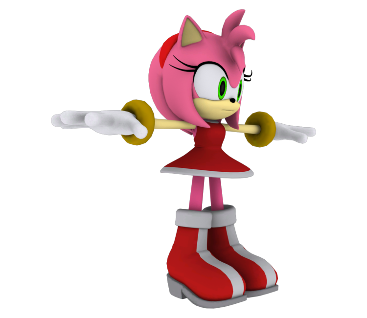 amy rose 3d model