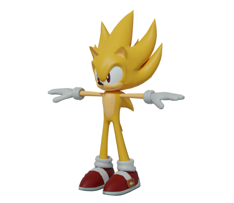 Xbox 360 - Sonic the Hedgehog (2006) - Super Sonic - The Models