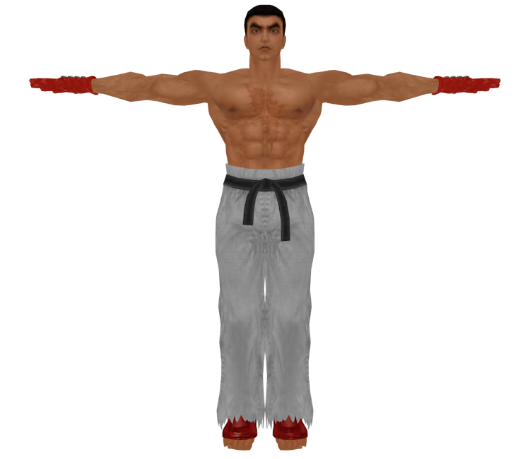 Realistic Fully Rigged Kazuya Mishima 3D Character Model 3D model rigged