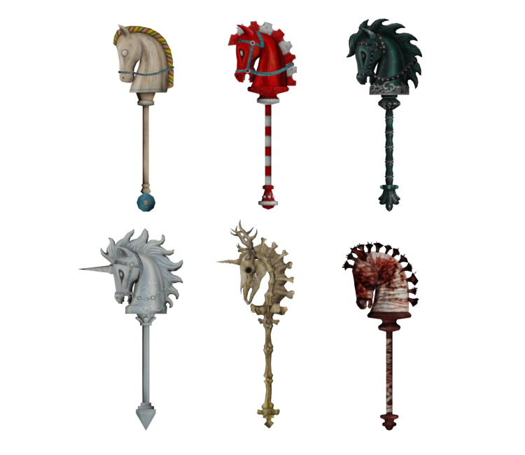 3D file Alice: Madness returns - Hobby Horse - Level 2 version 🐎・3D  printer design to download・Cults