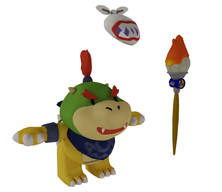 Custom / Edited - Mario Customs - Bowser Jr. (Paper Mario-Style) - The  Models Resource