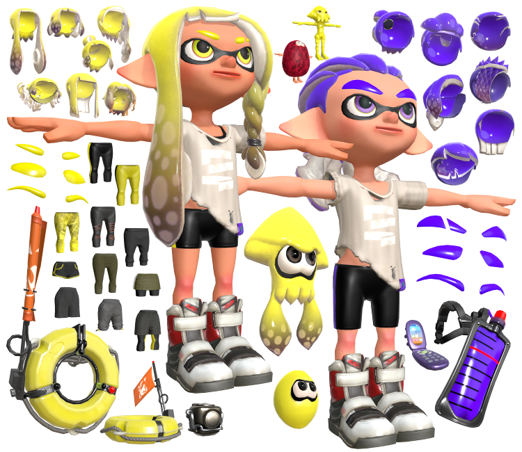 Nintendo Switch - Splatoon 3 - Moai - The Models Resource