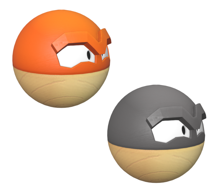 Pokemon Hisuian Voltorb Hisuian Electrode 3D model 3D printable