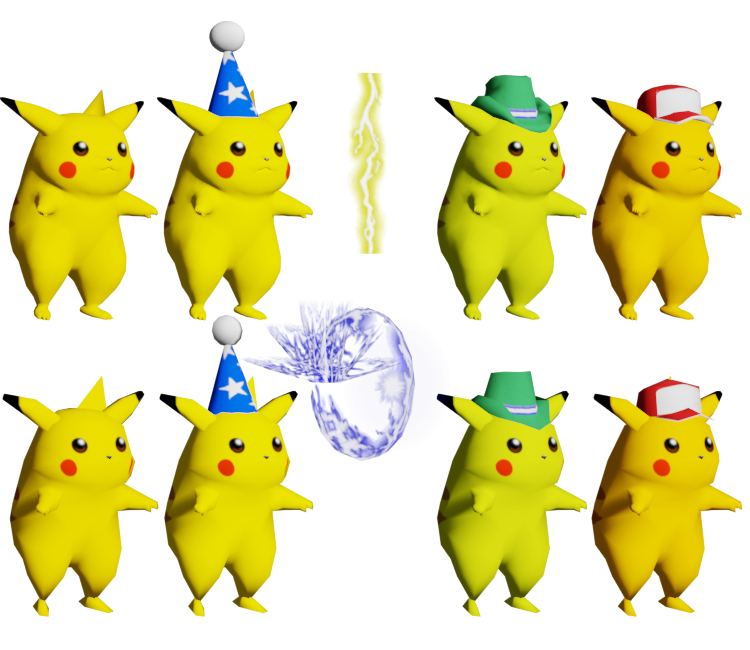 GameCube Super Smash Bros. Melee Pikachu The Models Resource
