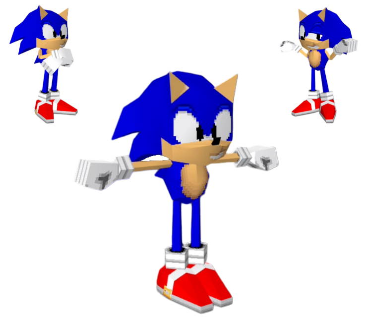 Custom / Edited - Sonic the Hedgehog Customs - Sonic (Sonic Mania, T-Posed)  - The Models Resource