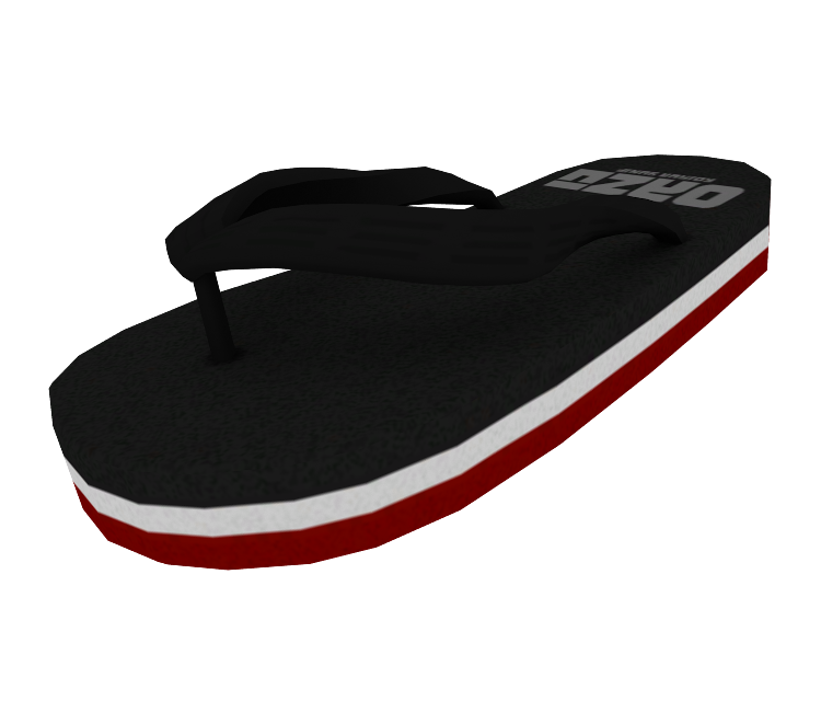 Nintendo Switch - Splatoon 3 - Black Flip-Flops - The Models Resource