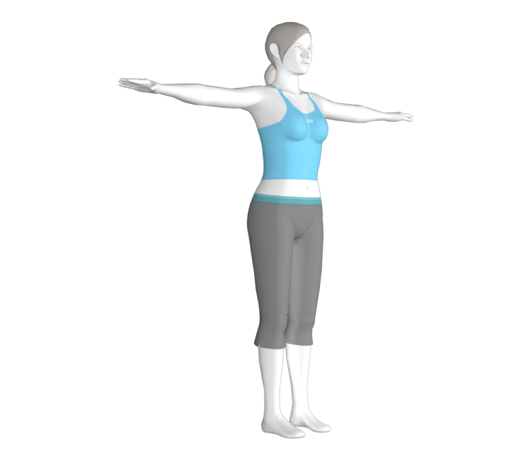 Wii Wii Fit Female Trainer The Models Resource 
