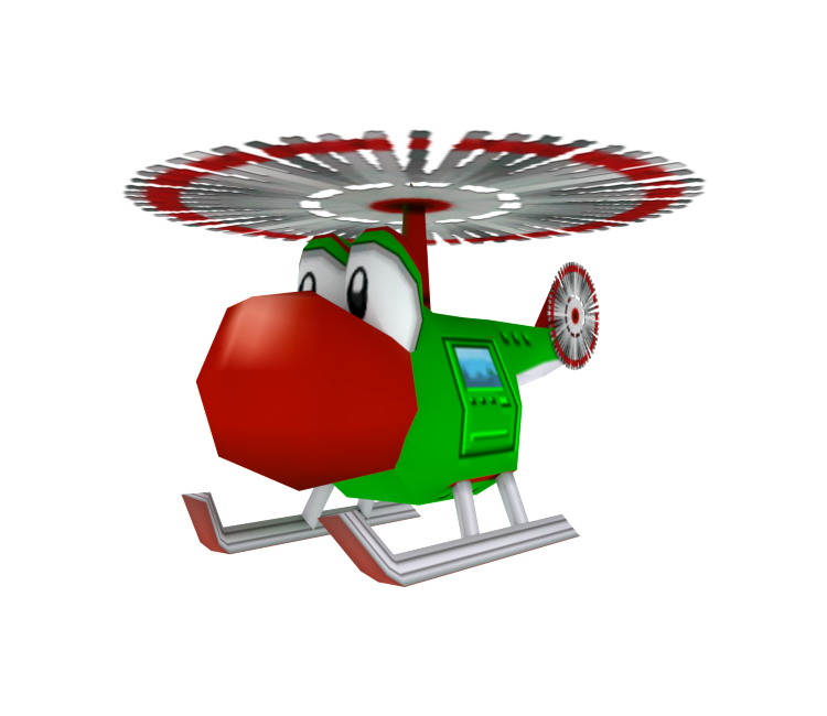 GameCube Mario Kart Double Dash!! Yoshi Helicopter The Models