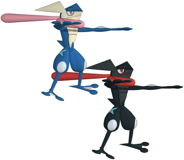 3DS - Pokémon X / Y - #658 Greninja - The Models Resource