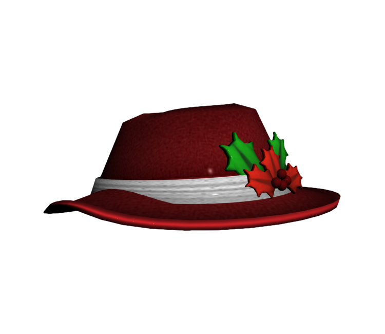 Pc Computer Roblox Christmas Fedora The Models Resource - roblox fedora texture