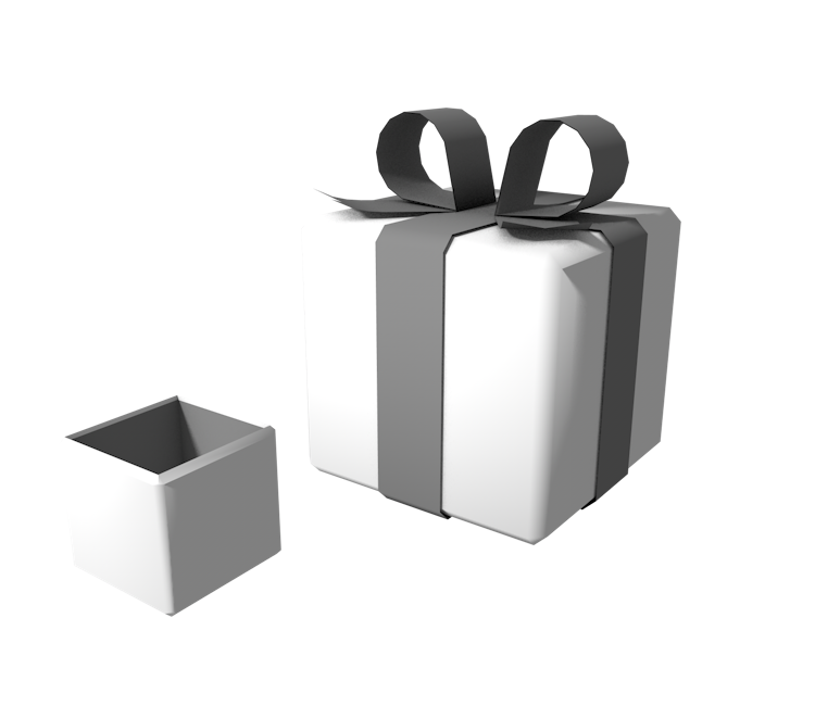 Подарок объект. Прямоугольник 3д PNG. Foreign objects present. Object box