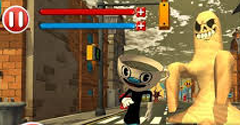 Cup Hand in City 3D