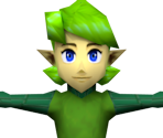 Nintendo 64 - The Legend of Zelda: Ocarina of Time - Link (Adult, Low Poly)  - The Models Resource