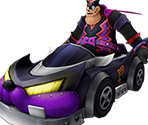 Captain Dark with Kart
