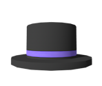 Purple Banded Top Hat