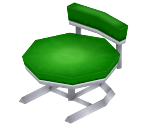 Round Green Chair