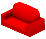 Red Love Seat