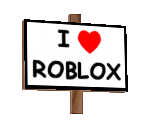 I Heart ROBLOX Sign