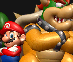 Mario and Bowser