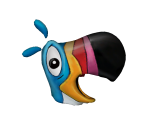 Toucan Sam Mascot Head