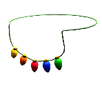 Christmas Lights Necklace