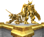 MetalGarurumon & WarGreymon Statue