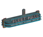 Fleet Hall Sign