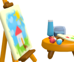 Easel & Paint