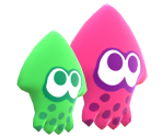 Green & Pink Squid
