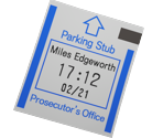 Edgeworth's Parking Stub