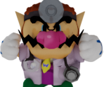 Wario (Doctor, Paper Mario style)