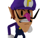 Waluigi (Paper Mario-Style)