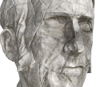 Cave Johnson Stone Head (Damaged)