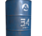 Blue Metal Barrel