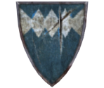 Blue Wooden Shield